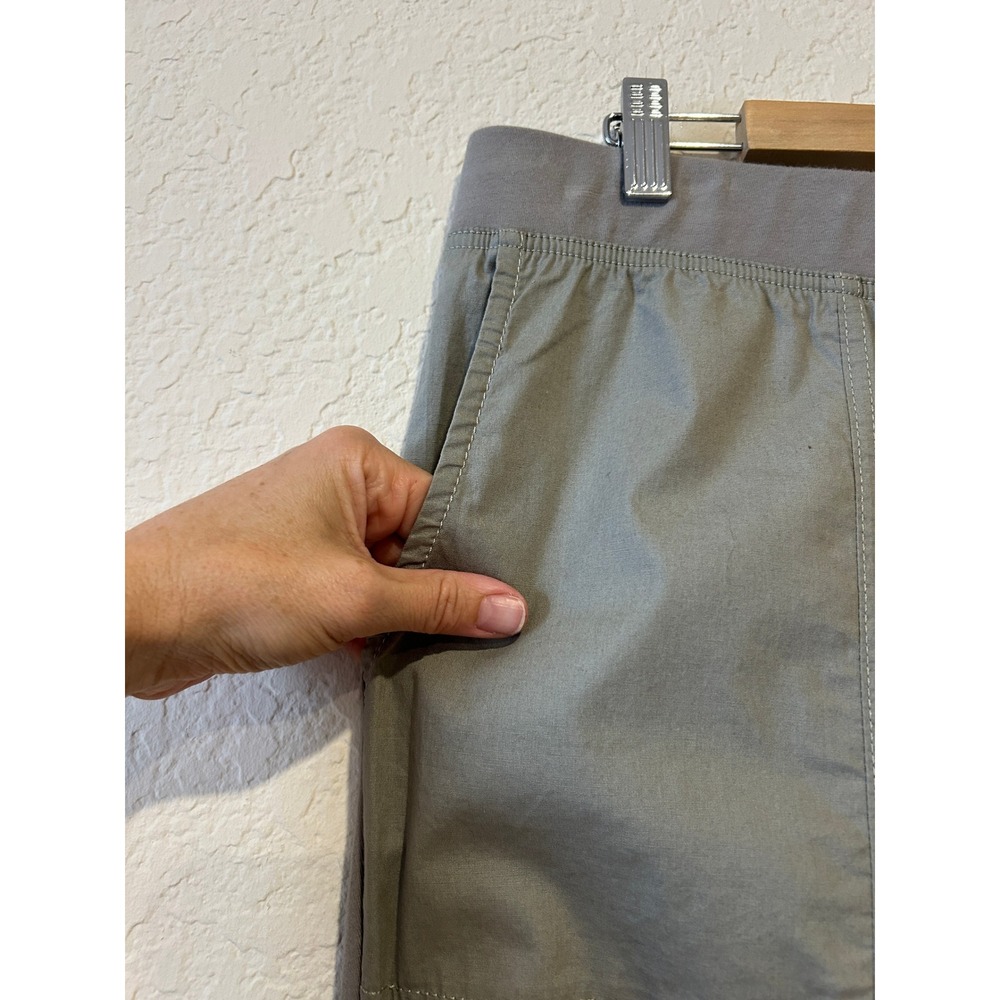 Wearables XCVI High Rise Jetter Crop Ruched Leggings Pant XL Olive Stretch NWT - Picture 2 of 9